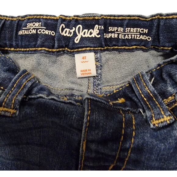 Set Of 2 Denim Shorts Old Navy and Cat & Jack Adjustable Waist Shorts 4T - Picture 3 of 6